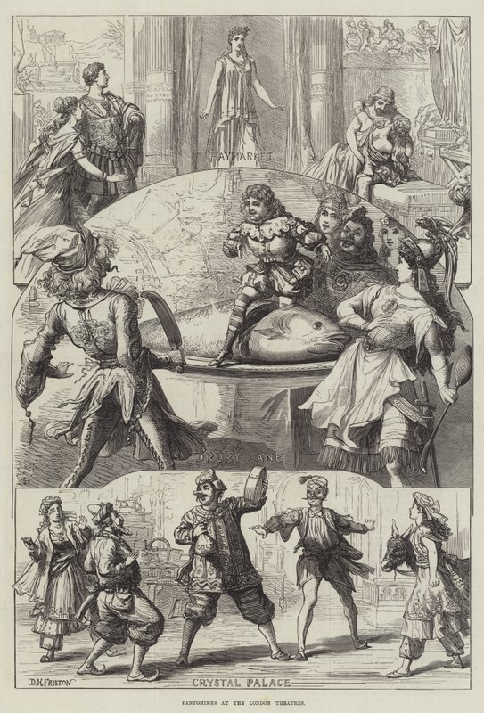 Pantomimen in den Londoner Theatern von David Henry Friston