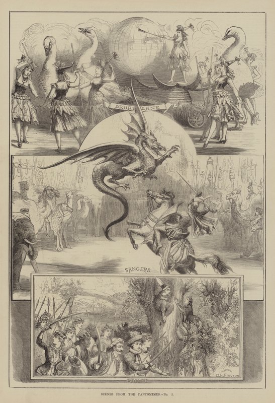 Szenen aus den Pantomimen von David Henry Friston