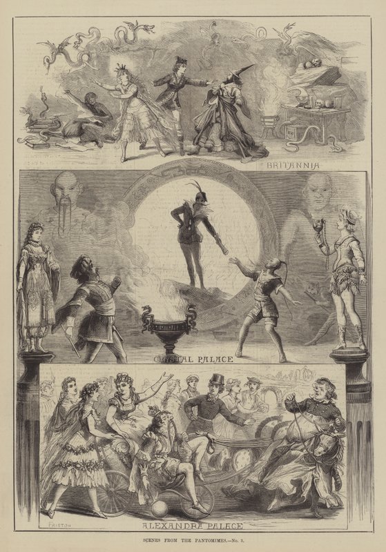 Szenen aus den Pantomimen von David Henry Friston