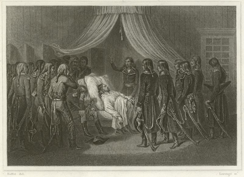 Der Tod von General Hoche von Denis Auguste Marie Raffet