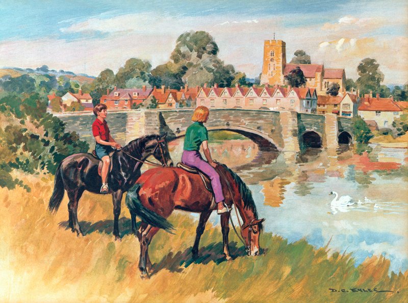 Englische Landschaft von Derek Charles Eyles