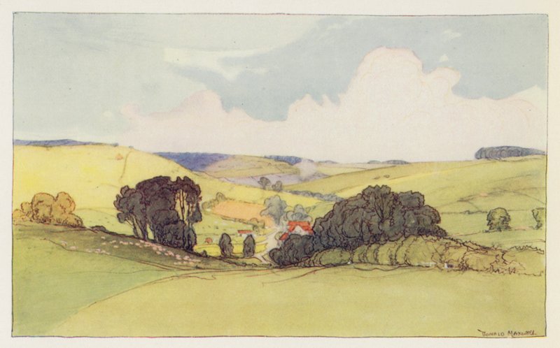 In der Nähe von Winterbourne Abbar von Donald (after) Maxwell