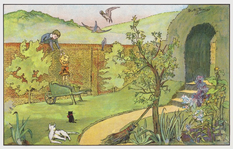 Über die Gartenmauer von Dorothy Furniss