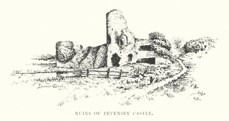 Ruinen von Pevensey Castle von Duncan Moul