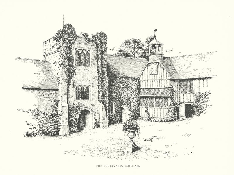 Der Innenhof, Ightham von Duncan Moul