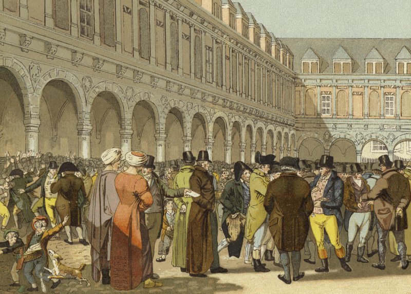 Die Große Börse von Amsterdam, 19. Jahrhundert von Dutch School