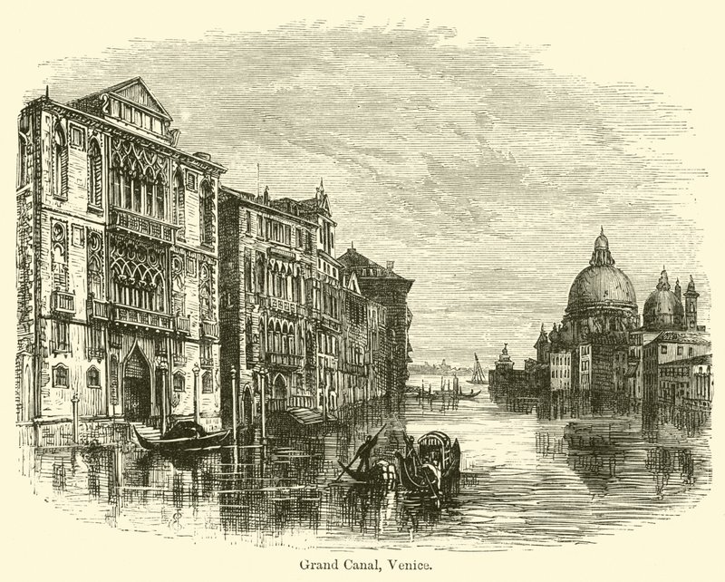 Der Große Kanal, Venedig von E. Jennings