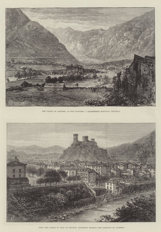 Skizzen von Andorra von E. Jennings