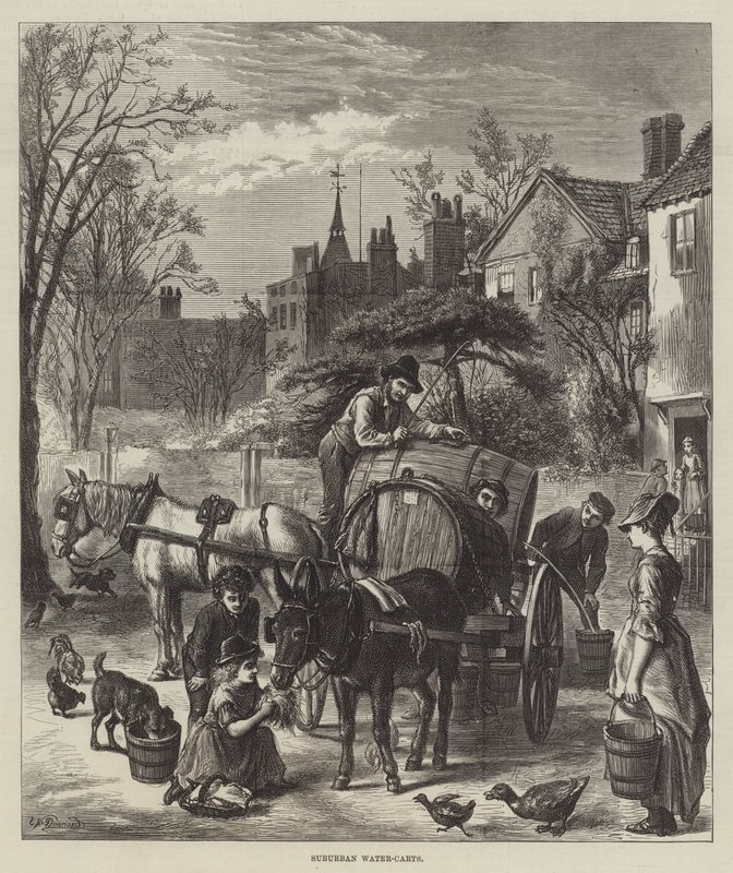 Vorstadt-Wasserwagen von Ebenezer Newman Downard