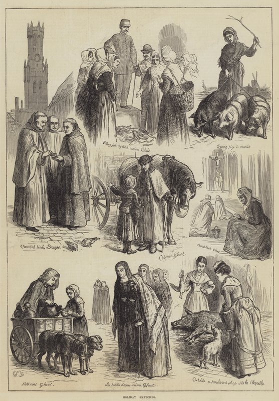 Urlaubsskizzen von Ebenezer Newman Downard