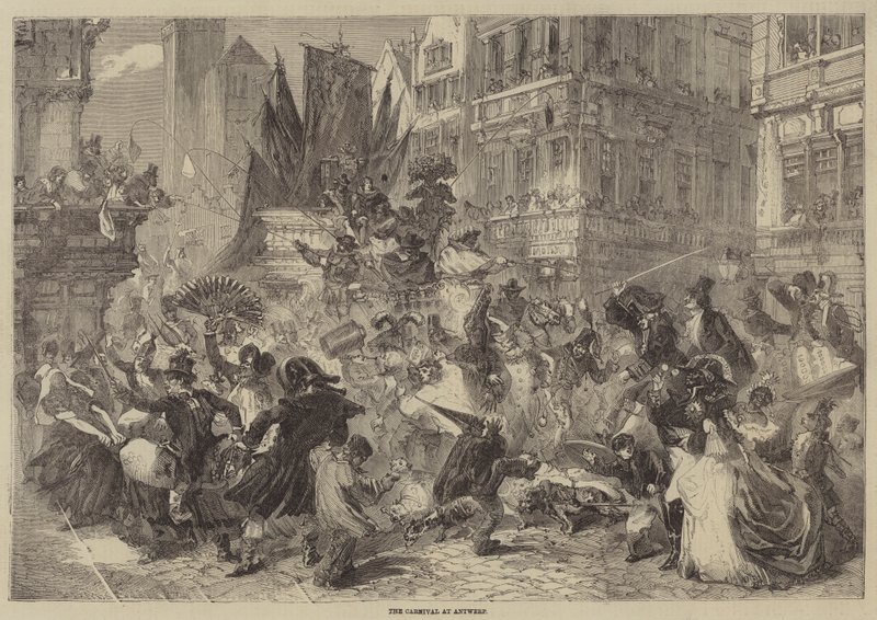 Der Karneval in Antwerpen von Edmond Morin