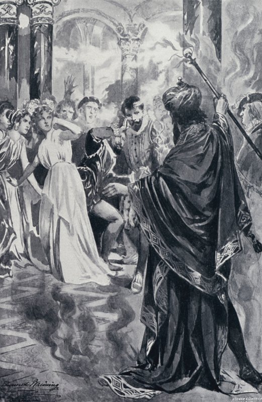 Illustration zu Goethes Faust von Edmund Bruning
