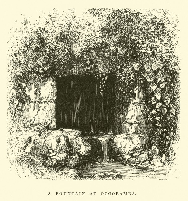 Ein Brunnen in Occobamba von Edouard Riou