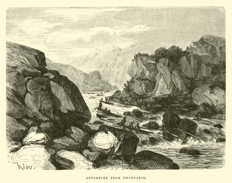 Abreise von Chahuaris von Edouard Riou