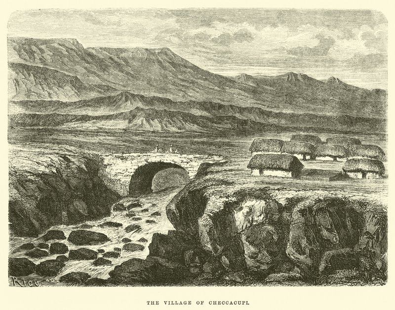 Das Dorf Checcacupi von Edouard Riou