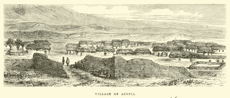 Dorf Acopia von Edouard Riou