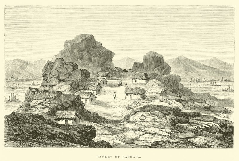 Das Dorf Sachaca von Edouard Riou
