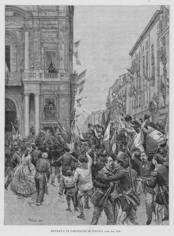 Einzug von Garibaldi in Neapel von Edouardo Matania