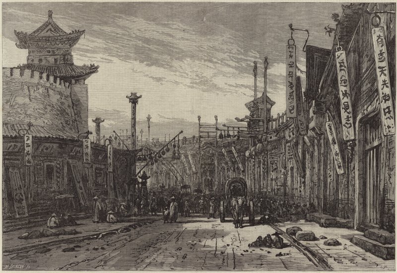 Kreisstraße von Eduard Hildebrandt