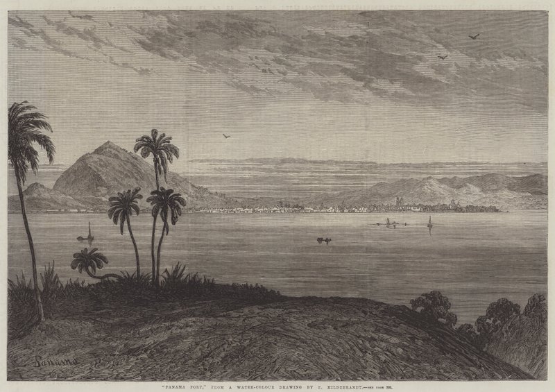 Hafen von Panama von Eduard Hildebrandt