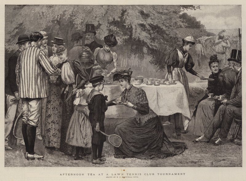 Nachmittagstee bei einem Tennisclub-Turnier von Edward Frederick Brewtnall