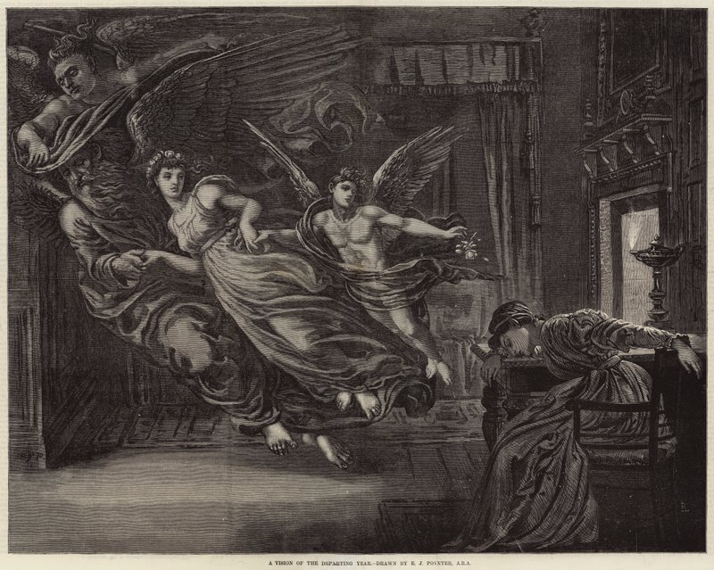 Eine Vision des scheidenden Jahres von Edward John Poynter