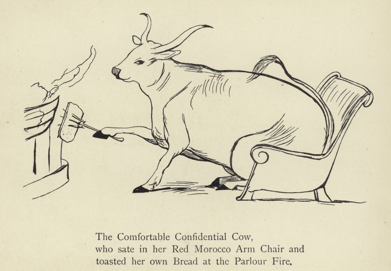 Die bequeme vertrauliche Kuh von Edward Lear
