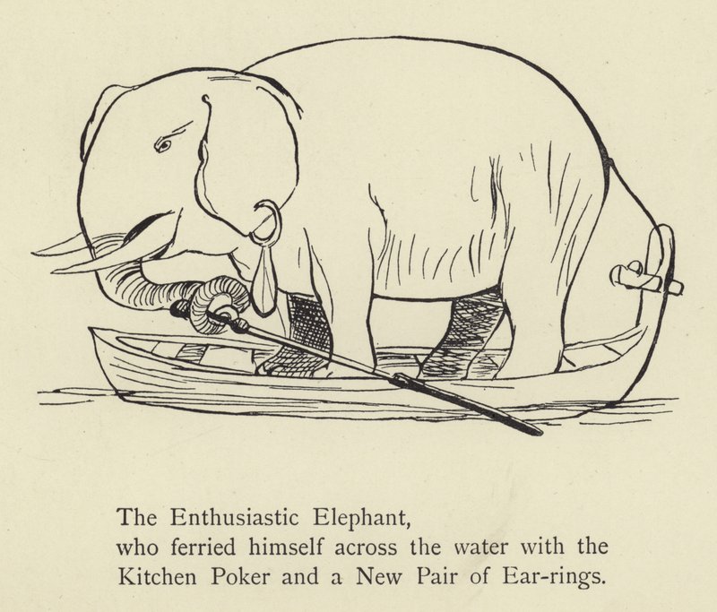 Der begeisterte Elefant von Edward Lear