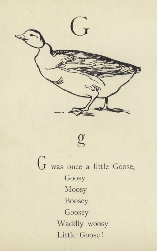 Der Buchstabe G von Edward Lear