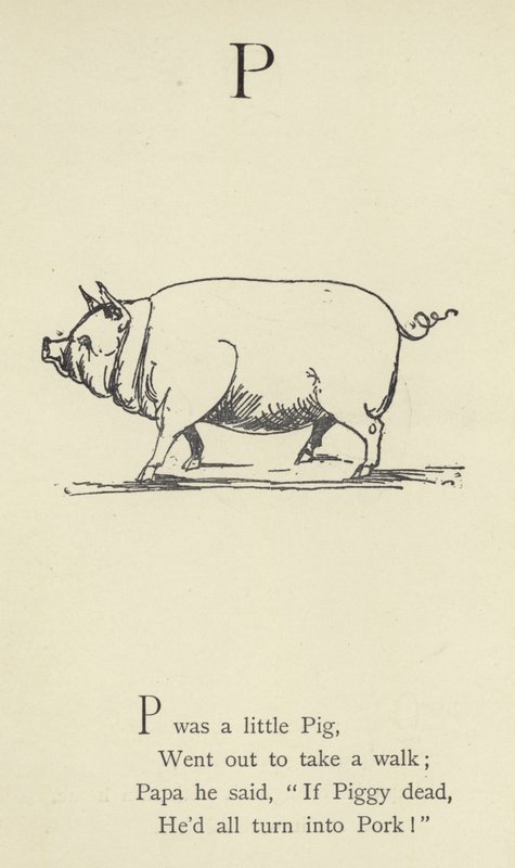 Der Buchstabe P von Edward Lear
