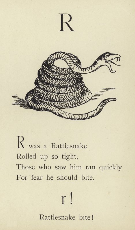 Der Buchstabe R von Edward Lear