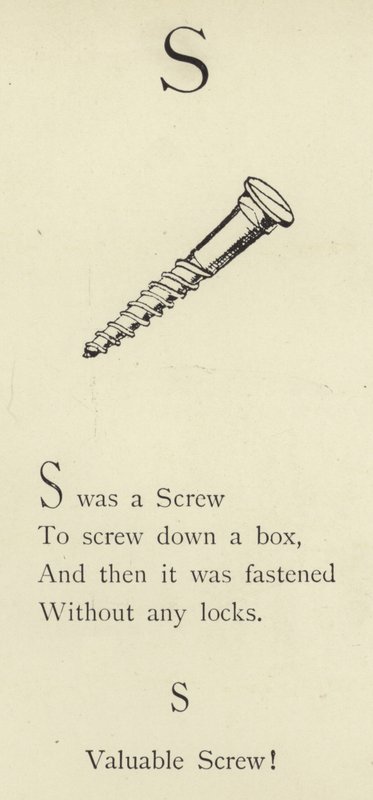 Der Buchstabe S von Edward Lear