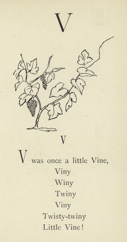 Der Buchstabe V von Edward Lear