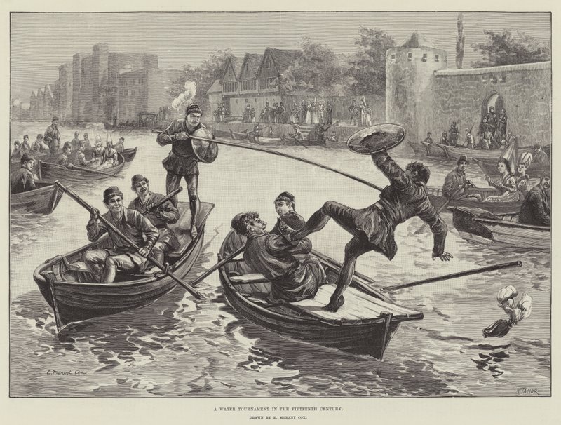 Ein Wasserturnier im fünfzehnten Jahrhundert von Edward Morant Cox