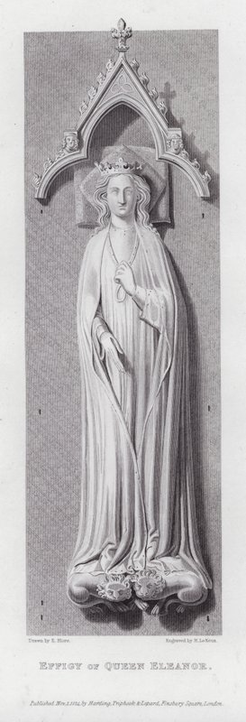 Abbild von Königin Eleanor (Gravur) von Edward Blore