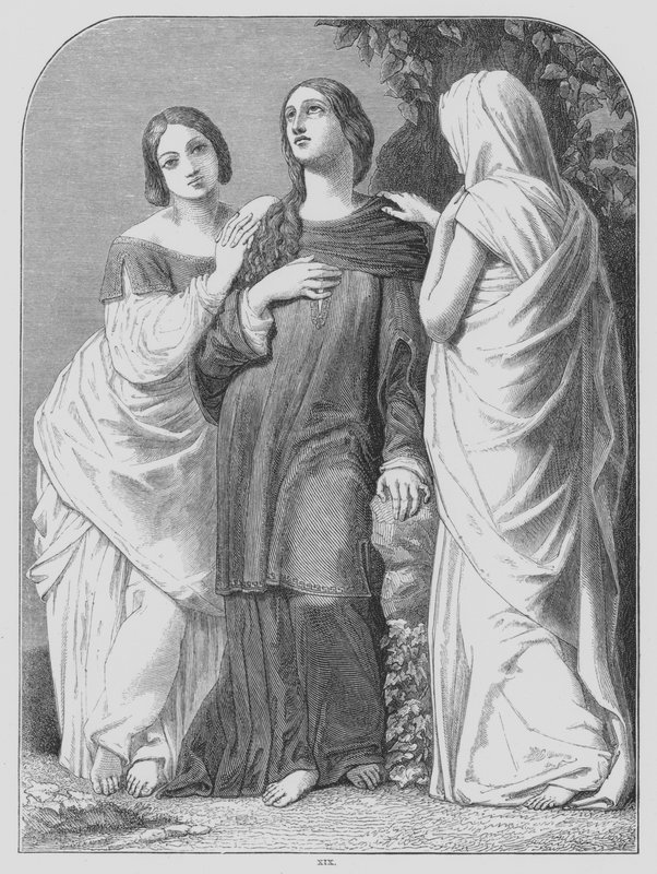 John Milton, Il Penseroso (Gravur) von Edward Henry (after) Wehnert