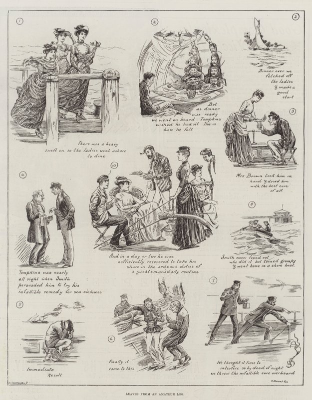 Blätter aus einem Amateur-Logbuch von Edward Morant Cox