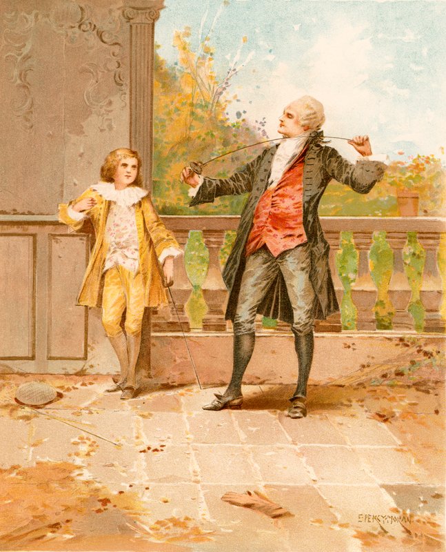 Die Fechtstunde von Edward Percy Moran