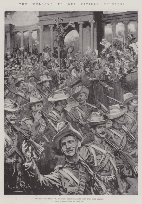 Der Empfang unserer Bürger-Soldaten von Edward Read
