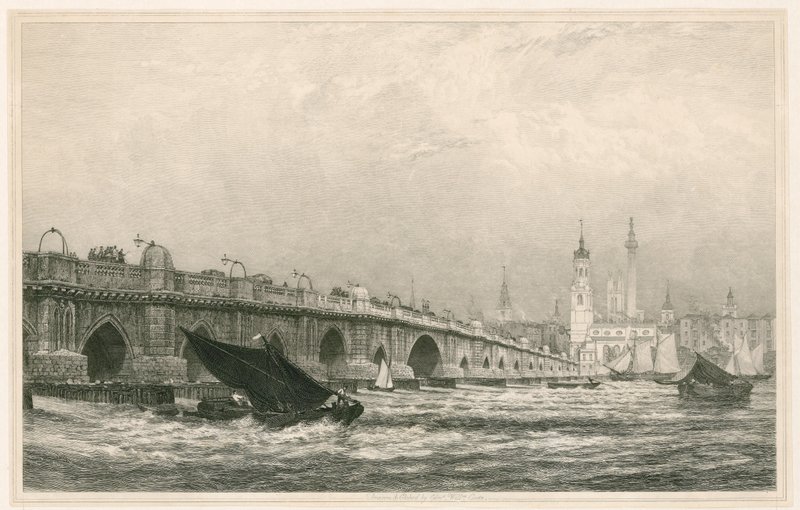 London Bridge von Edward William Cooke