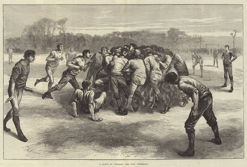 Ein Fußballspiel, das letzte Gedränge von Edwin Buckman