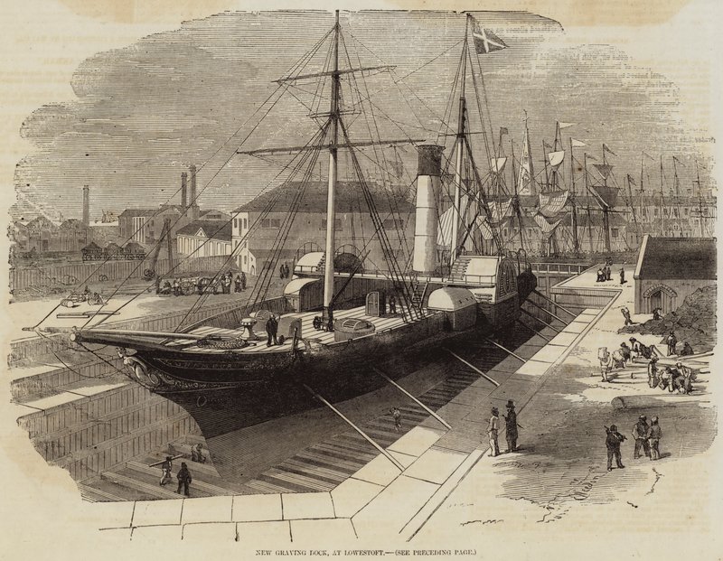 Neues Trockendock in Lowestoft von Edwin Weedon