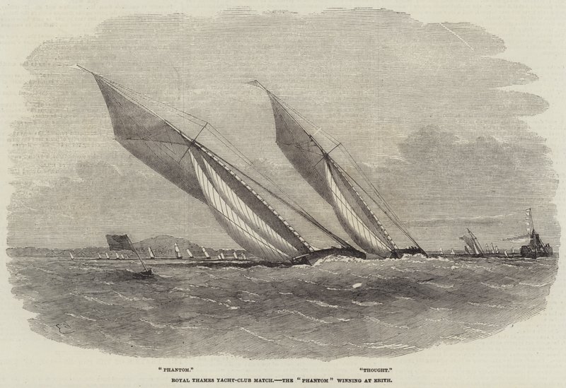 Royal Thames Yacht-Club Match, der Phantom gewinnt in Erith von Edwin Weedon