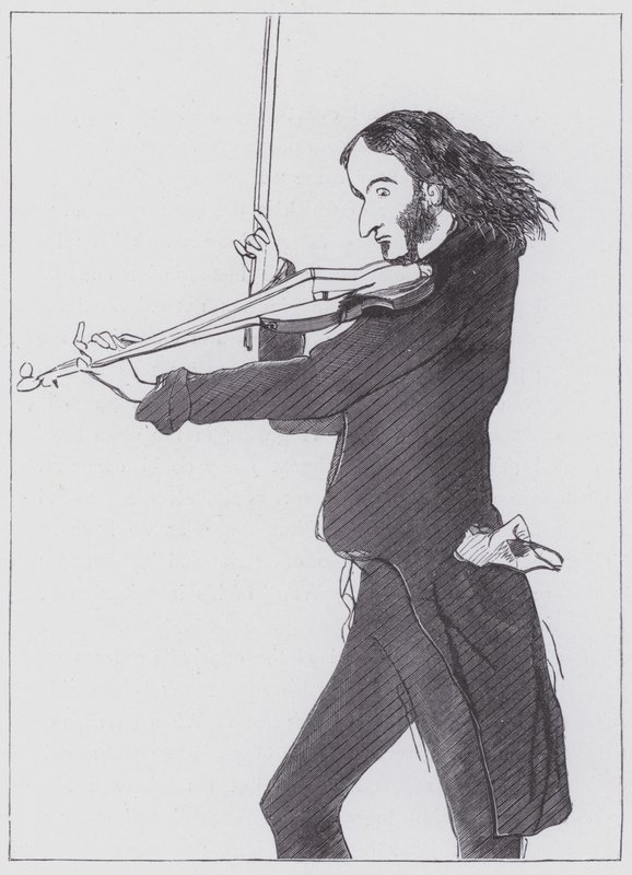 Nicolo Paganini von Edwin (after) Landseer