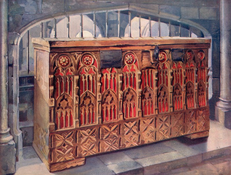 Buttressed Truhe aus dem 14. Jahrhundert von Edwin John Foley
