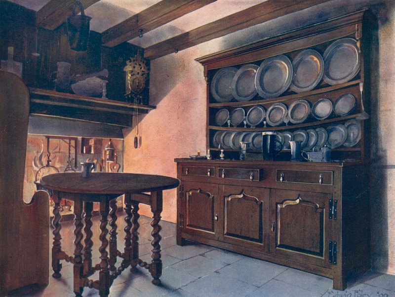 Walisischer Eichenschrank von Edwin John Foley