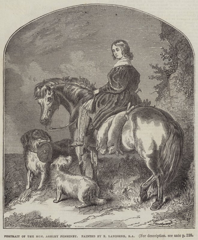 Porträt des Ehrenwerten Ashley Ponsonby von Edwin Landseer