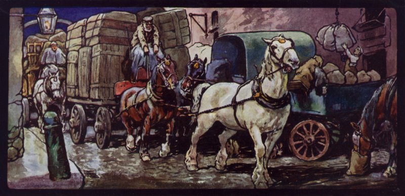 Clydesdale-Pferde bei der Arbeit von Edwin Noble