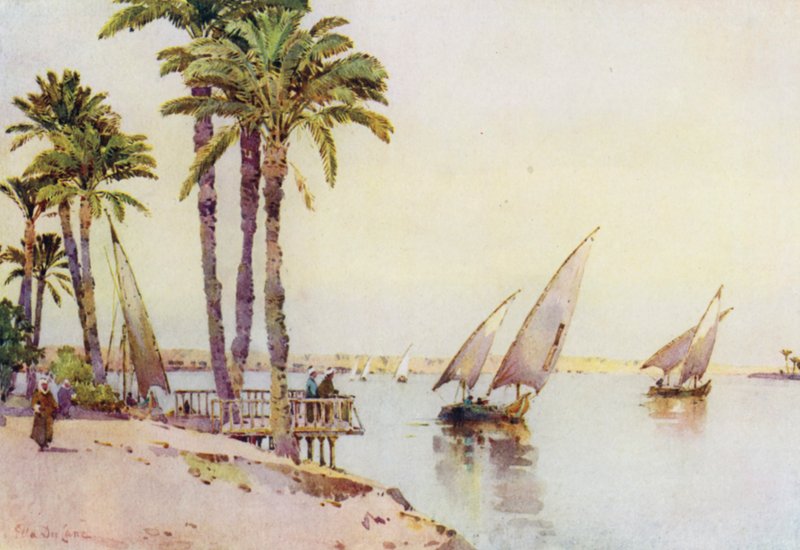 Segelboote auf dem Nil von Ella Du Cane