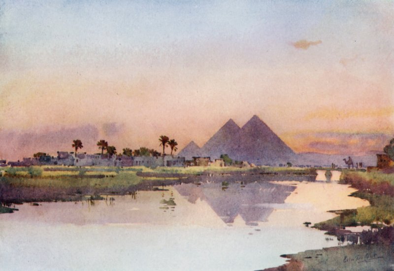 Die zweite Pyramide, Gizeh von Ella Du Cane